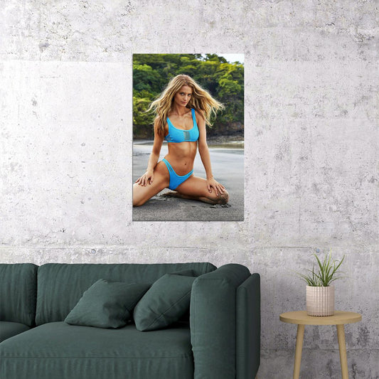 Kate Bock Celebrity Swimsuit Model Female Woman Poster Wall Art Print Home Wall Decor - xonomax