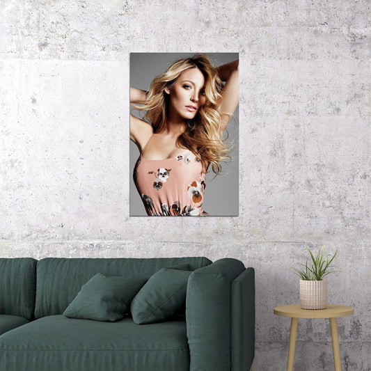 Blake Lively Celebrity Cinema Actress Artist Poster Wall Art Print Home Wall Decor - xonomax