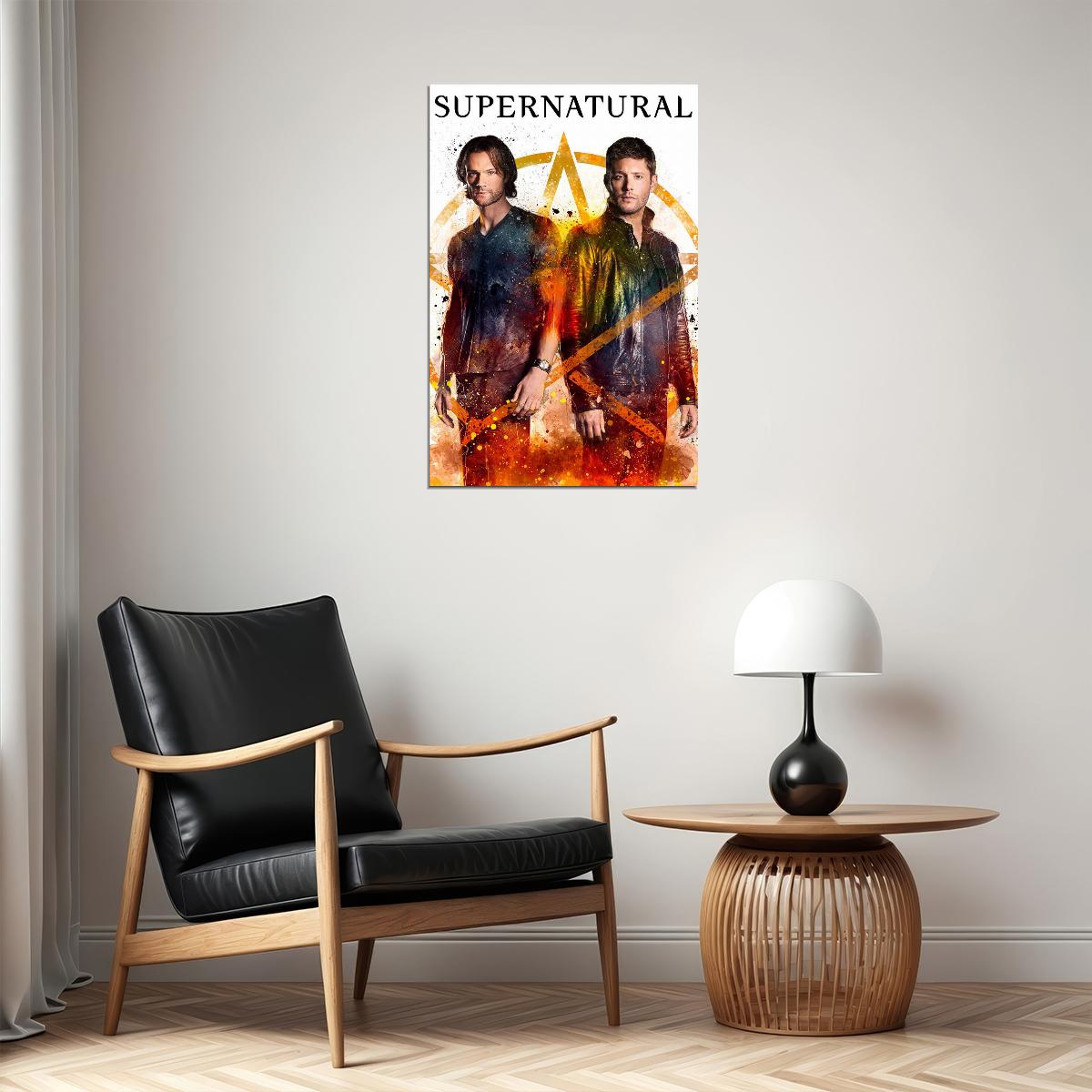 Supernatural Mugshot Dean And Sam Winchester Poster Wall Art Print Home Wall Decor - xonomax