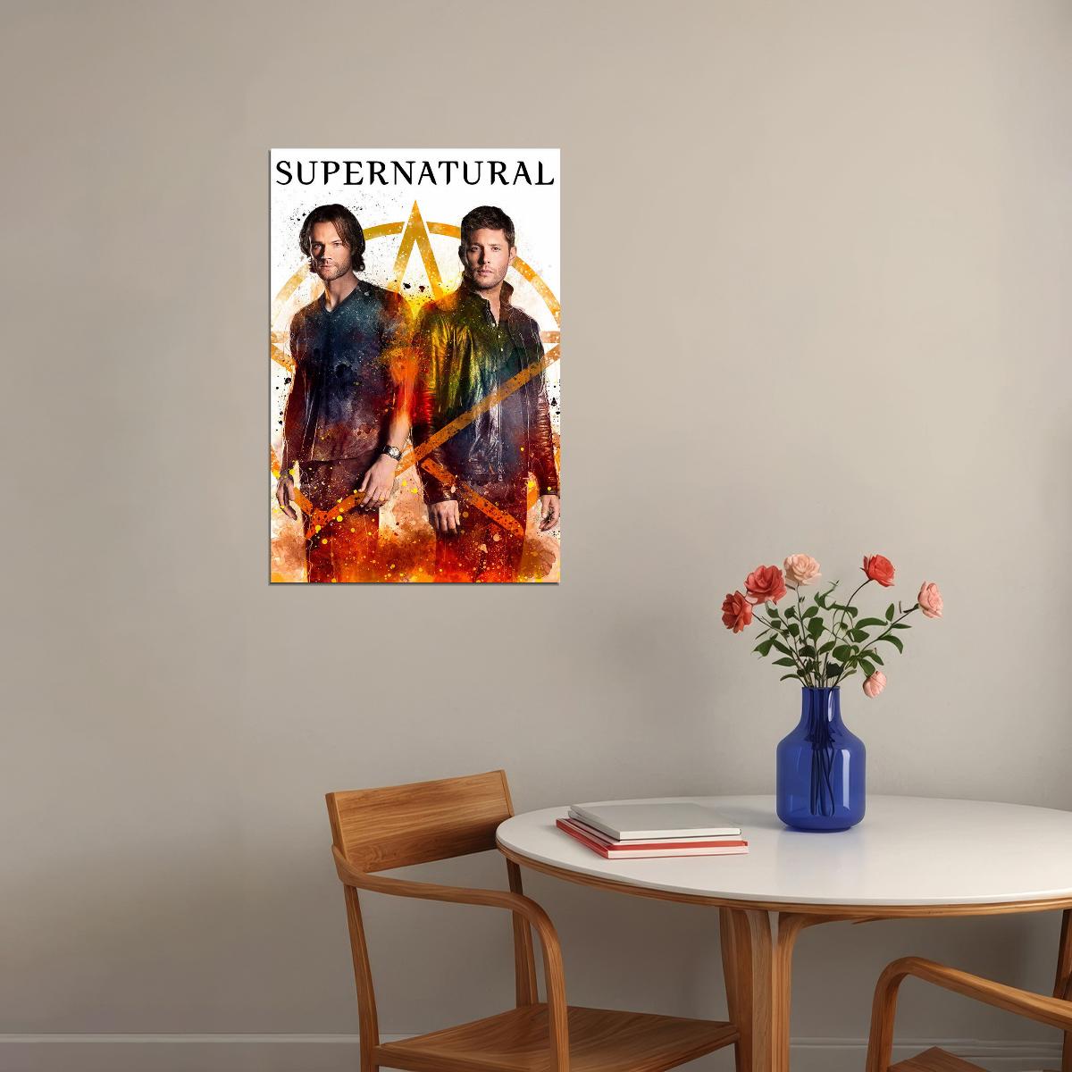 Supernatural Mugshot Dean And Sam Winchester Poster Wall Art Print Home Wall Decor - xonomax