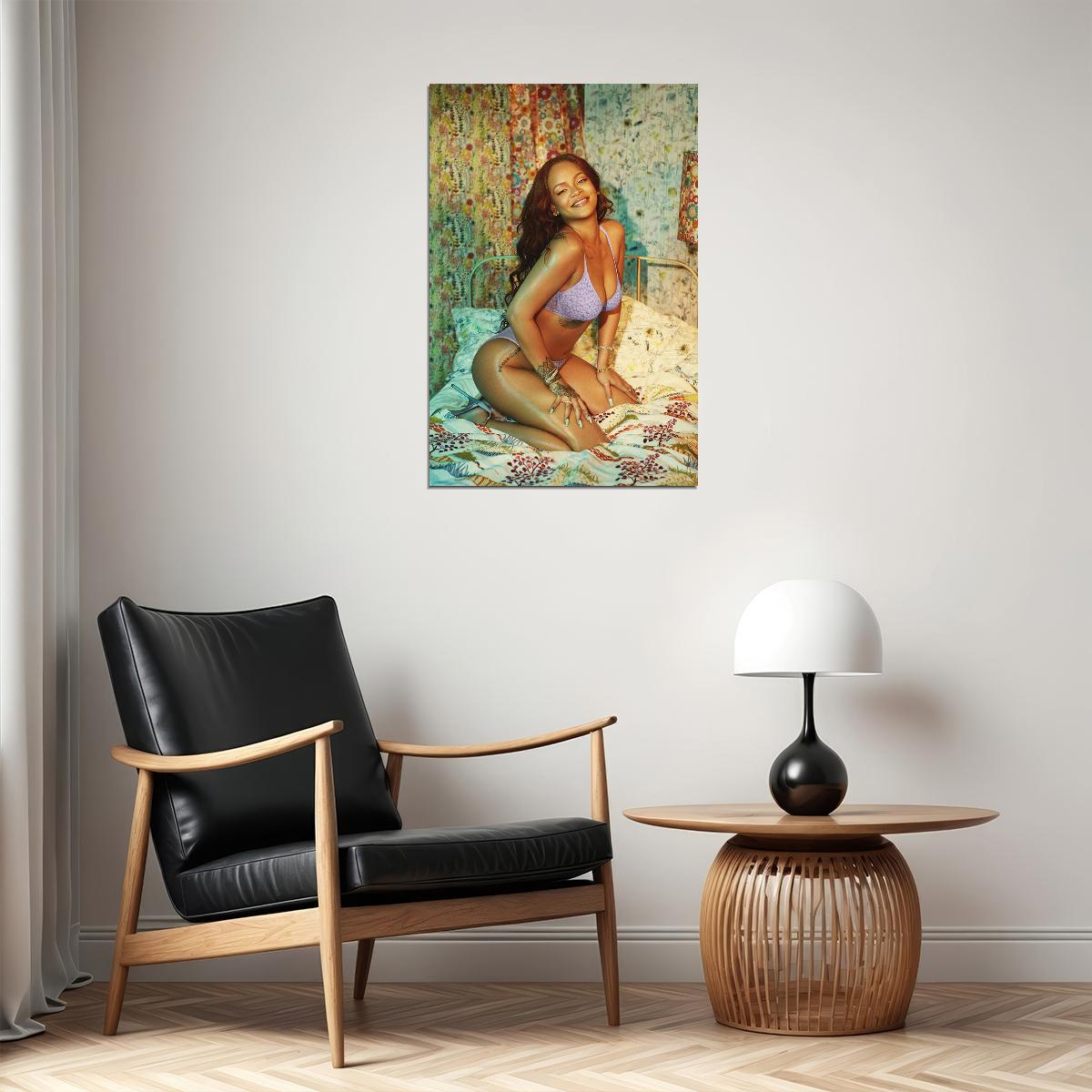 Rihanna Hip Hop Rapper Music Artist Poster Wall Art Print Home Wall Decor