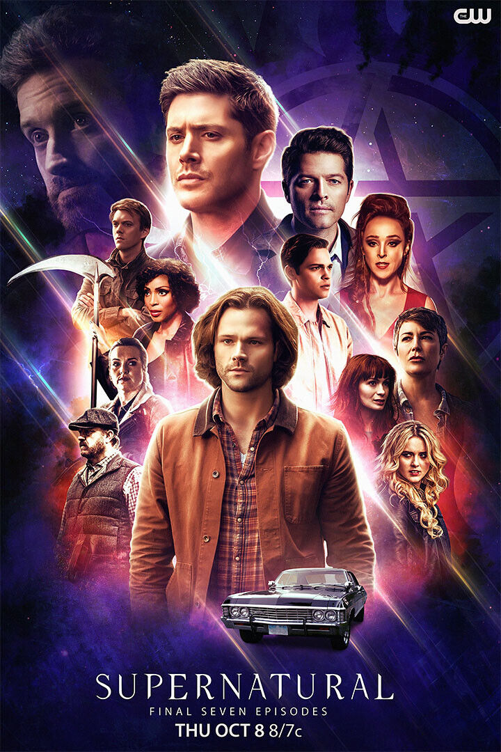 Supernatural Season 15 All Characters Fantasy Poster Wall Art Print Home Wall Decor