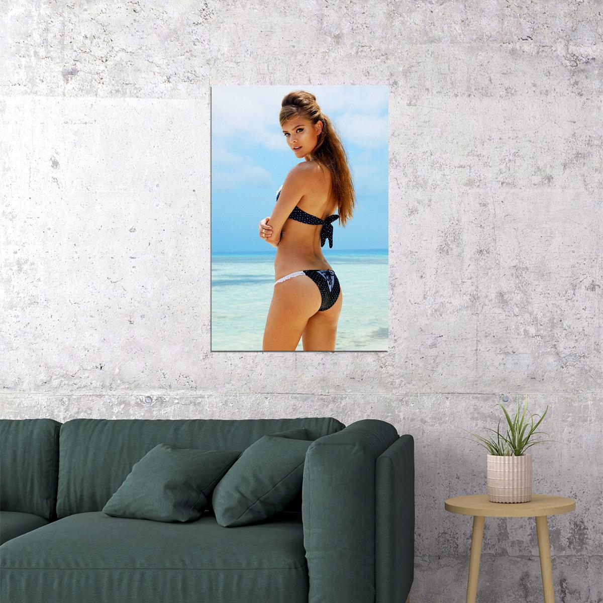 Nina Agdal Celebrity Model Cinema Actor Poster Wall Art Print Home Wall Decor - xonomax