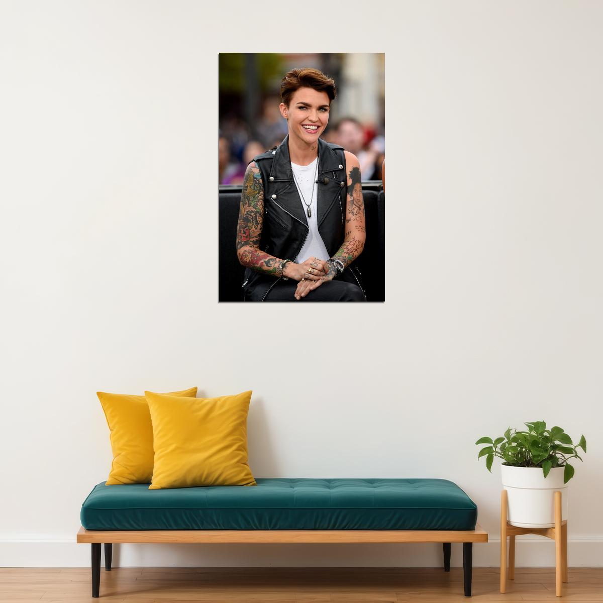 Ruby Rose Celebrity Cinema Actor Beauty Model Poster Wall Art Print Home Wall Decor