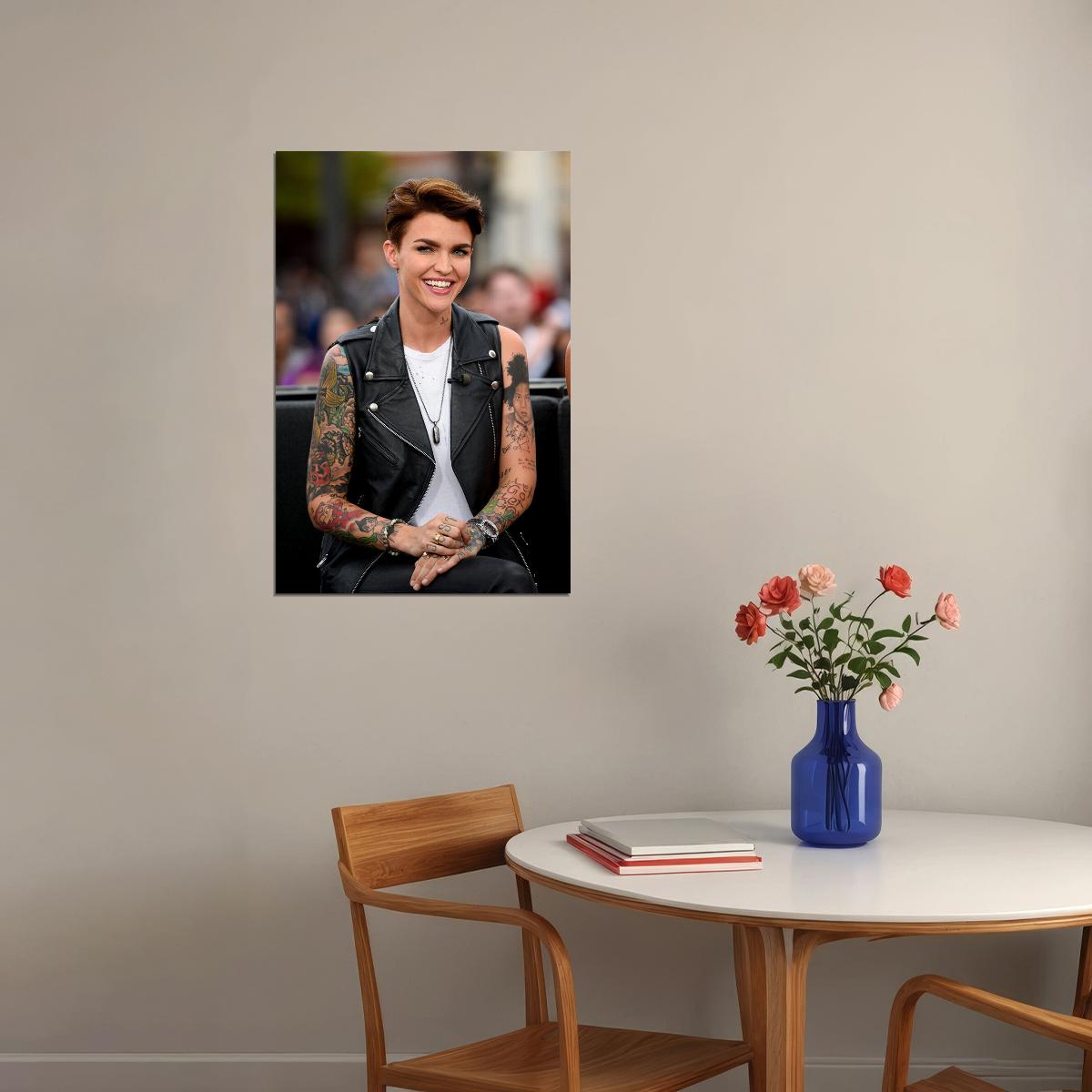 Ruby Rose Celebrity Cinema Actor Beauty Model Poster Wall Art Print Home Wall Decor