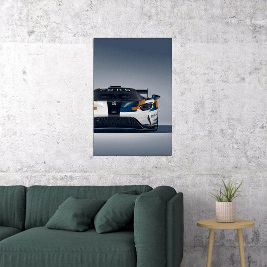 Ford Gt Sports Car Automotive Racing Car Auto Poster Wall Art Print Home Wall Decor - xonomax