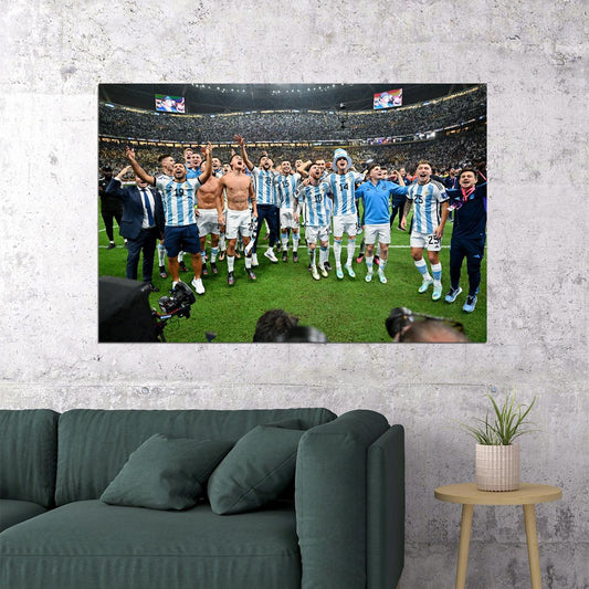 Argentina National Football Team World Cup Poster Wall Art Print Home Wall Decor - xonomax