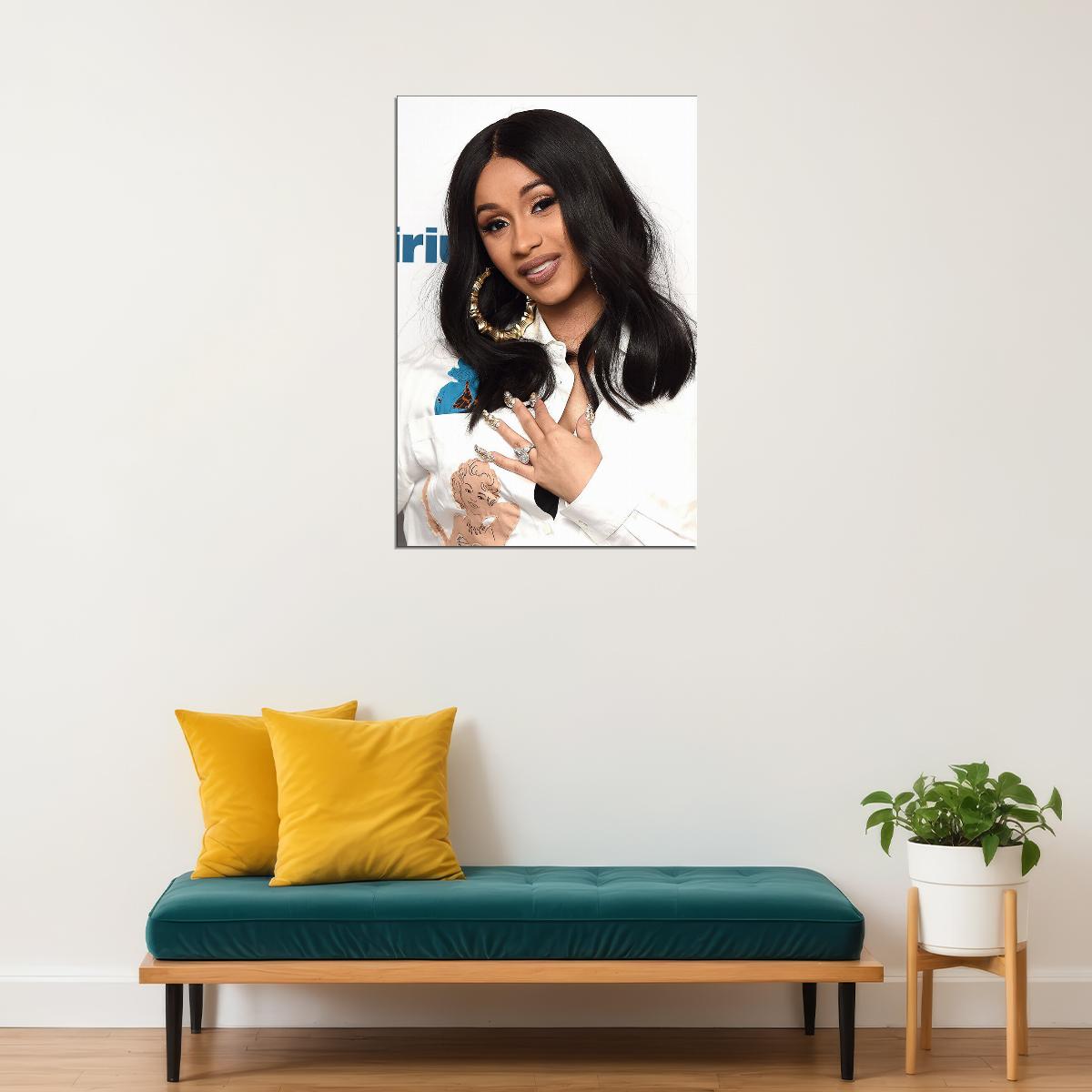 Cardi B Celebrity Singer Movie Actress Artist Poster Wall Art Print Home Wall Decor - xonomax