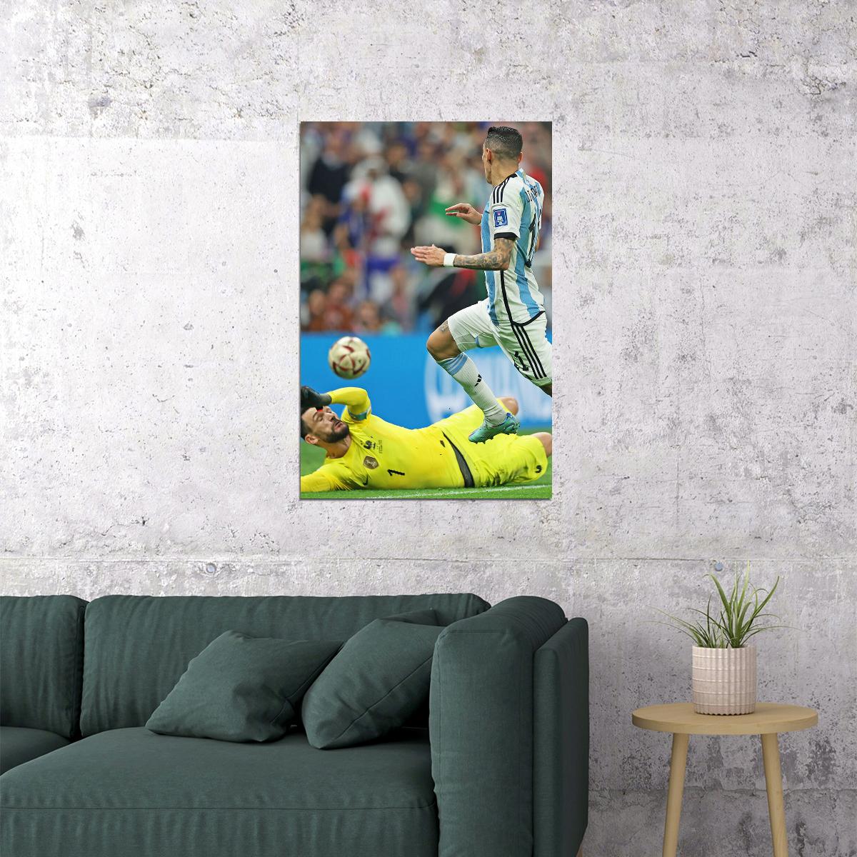 Di Maria Argentina Football Goal Soccer Player Fans Poster Wall Art Print Home Wall Decor - xonomax