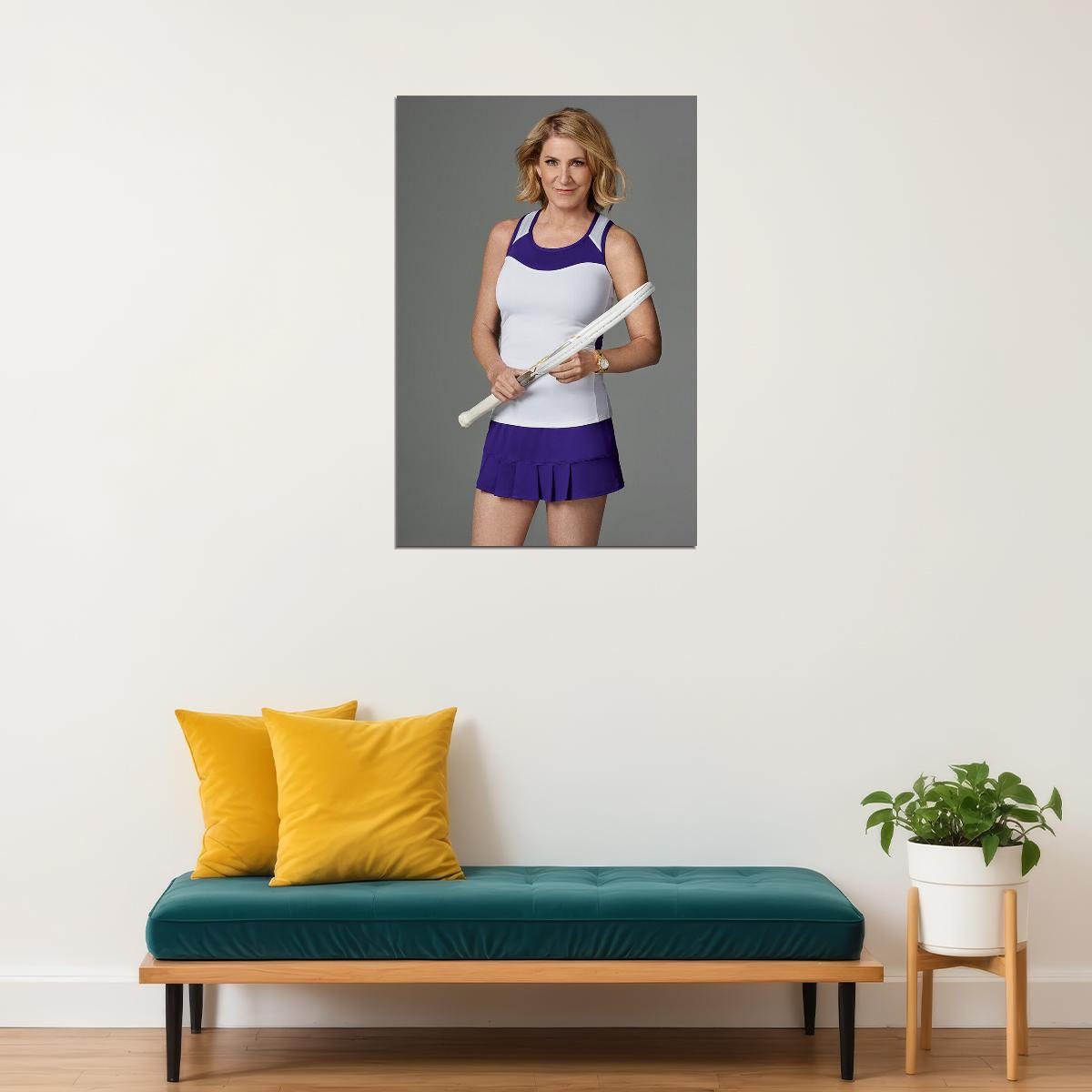 Chris Evert American Tennis Player Sports Poster Wall Art Print Home Wall Decor - xonomax
