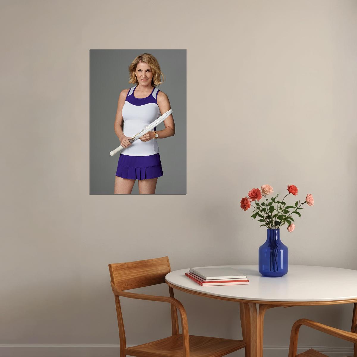 Chris Evert American Tennis Player Sports Poster Wall Art Print Home Wall Decor - xonomax