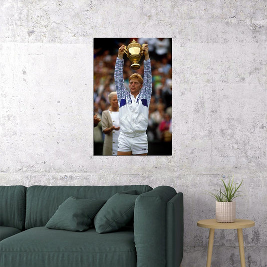 Boris Becker Celebrity German Male Tennis Player Poster Wall Art Print Home Wall Decor - xonomax