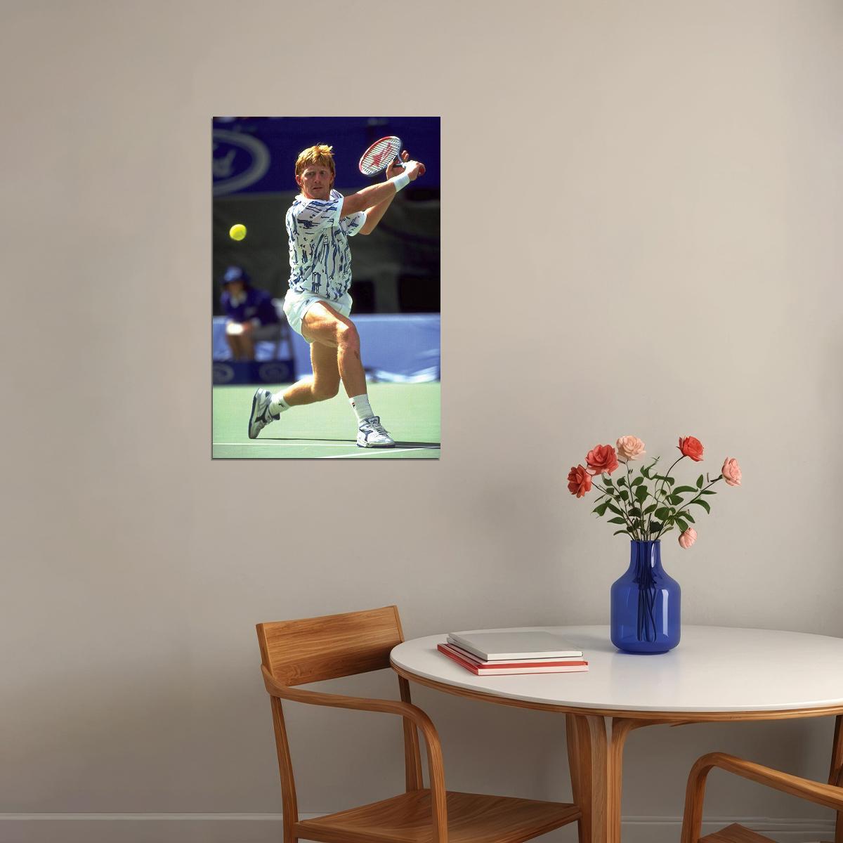 Boris Becker German Tennis Player Athlete Poster Wall Art Print Home Wall Decor - xonomax