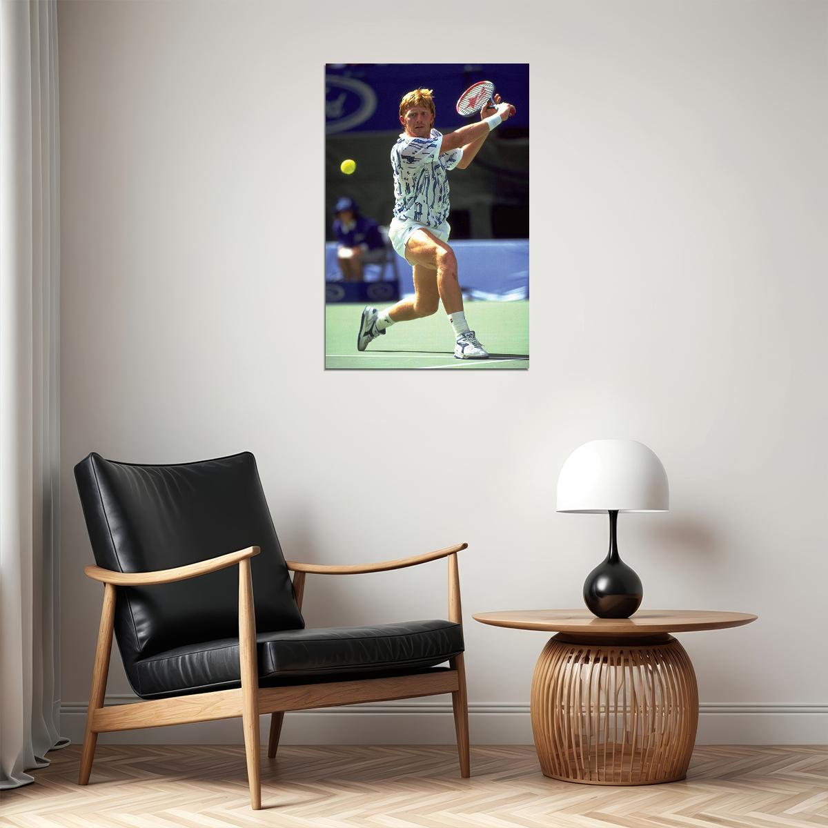 Boris Becker German Tennis Player Athlete Poster Wall Art Print Home Wall Decor - xonomax