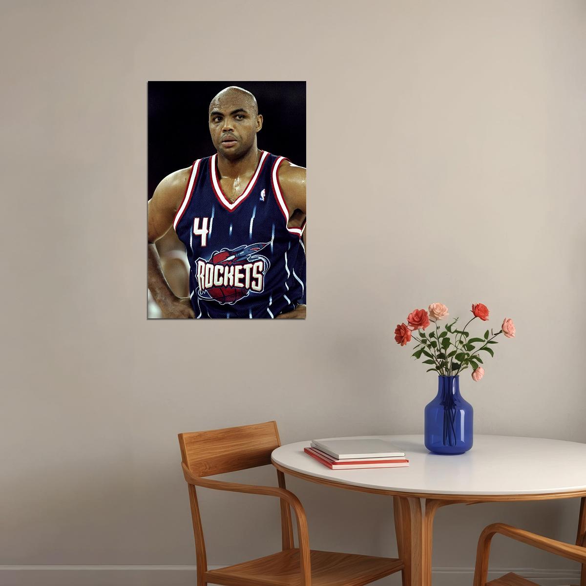 Charles Barkley American Basketball Sports Poster Wall Art Print Home Wall Decor - xonomax