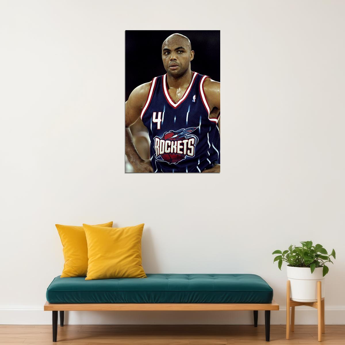 Charles Barkley American Basketball Sports Poster Wall Art Print Home Wall Decor - xonomax