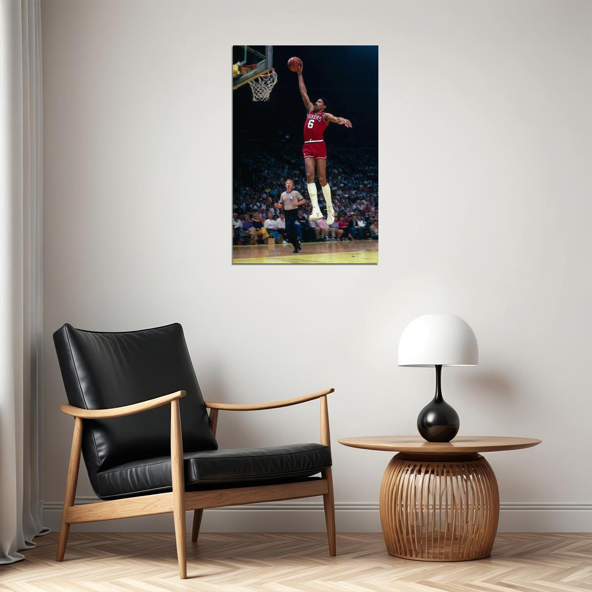 Dr J Julius Erving American Basketball Match Poster Wall Art Print Home Wall Decor - xonomax