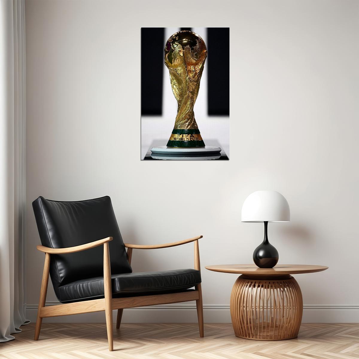 World Cup Trophy Football Game Sport 2022 Poster Wall Art Print Home Wall Decor - xonomax