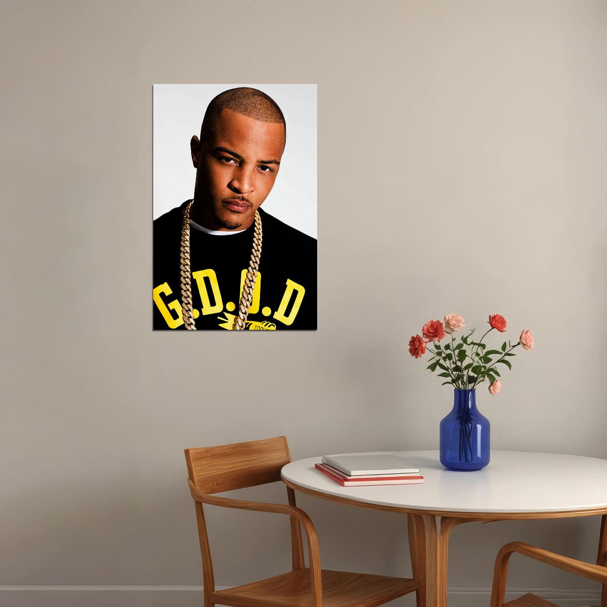 T I Celebrity Rap Musician Singer Artist Poster Wall Art Print Home Wall Decor - xonomax