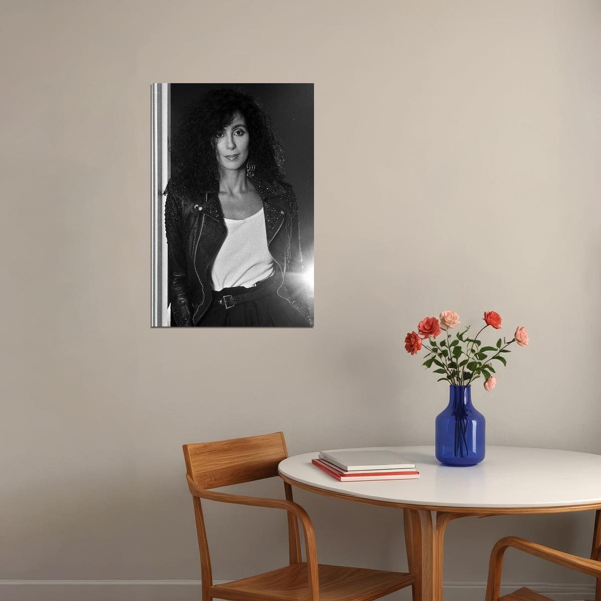 Cher 80s 90s Celebrity Singer Movie Actress Poster Wall Art Print Home Wall Decor - xonomax