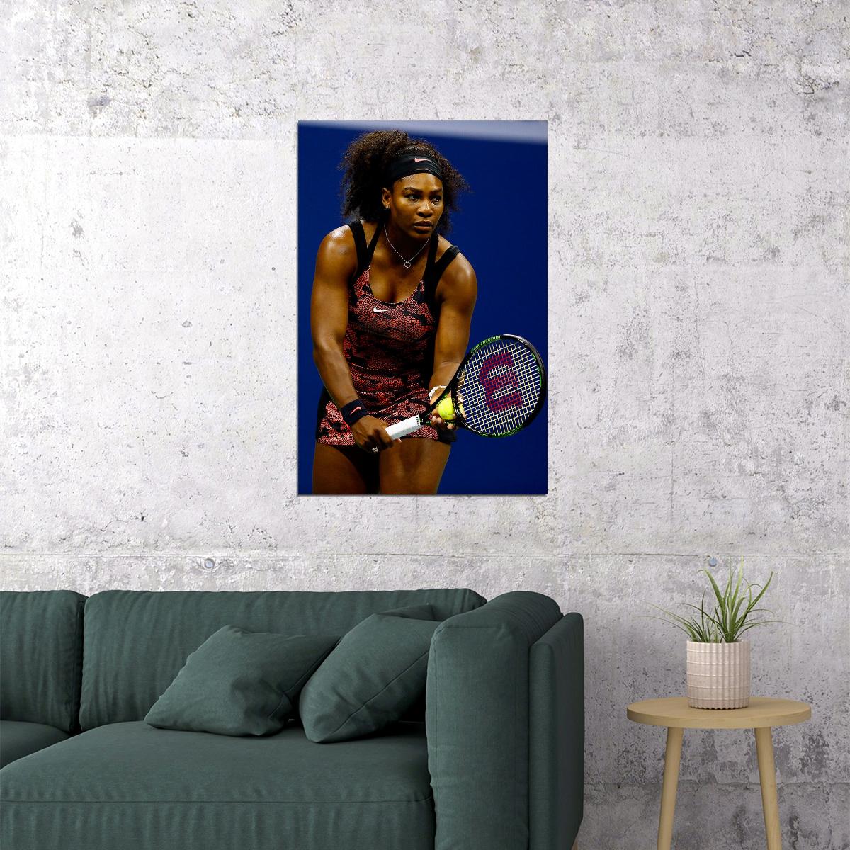 Serena Williams Tennis Champion Player Sports Poster Wall Art Print Home Wall Decor