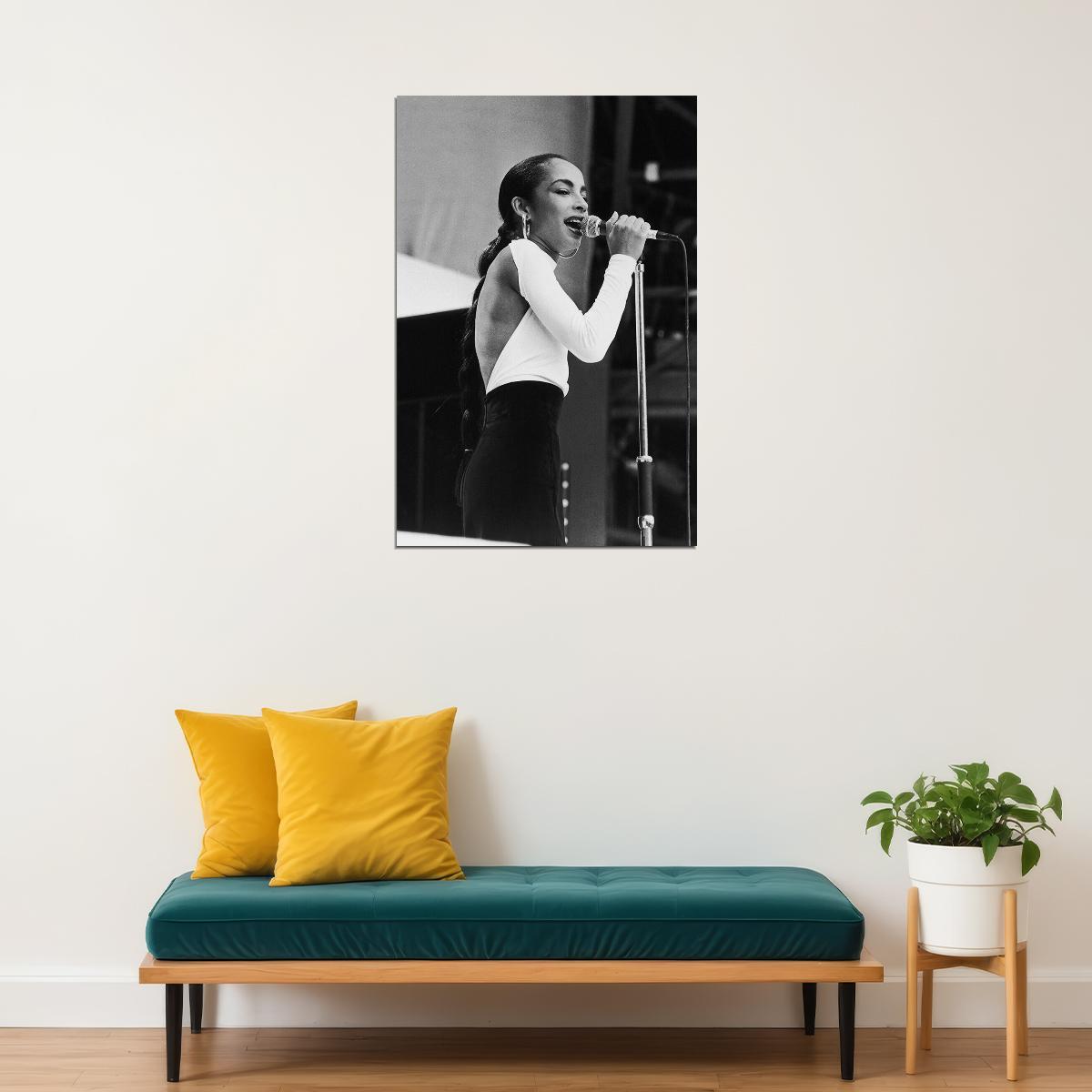 Sade 80's 90's Beauty Singer Musician Artist Poster Wall Art Print Home Wall Decor