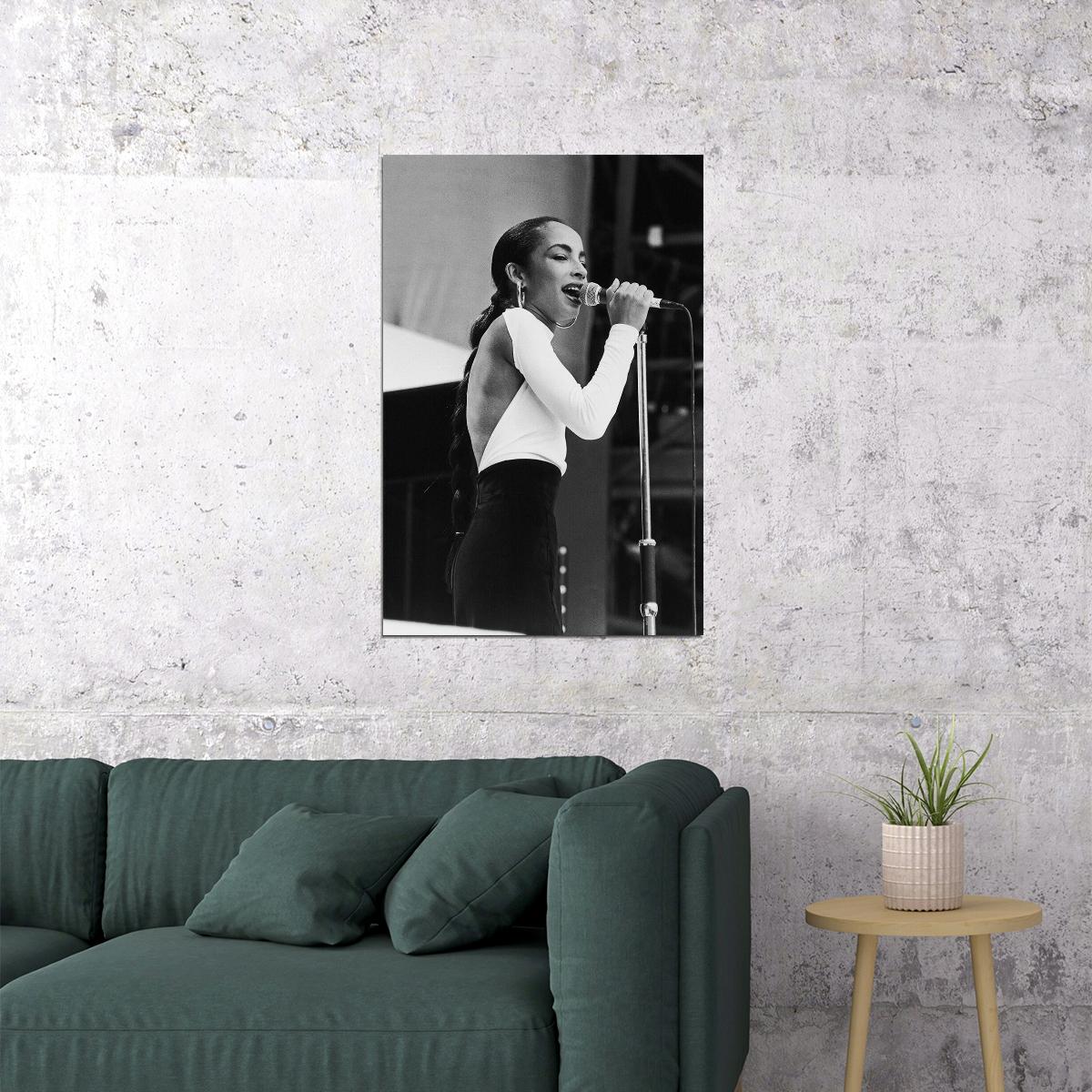 Sade 80's 90's Beauty Singer Musician Artist Poster Wall Art Print Home Wall Decor