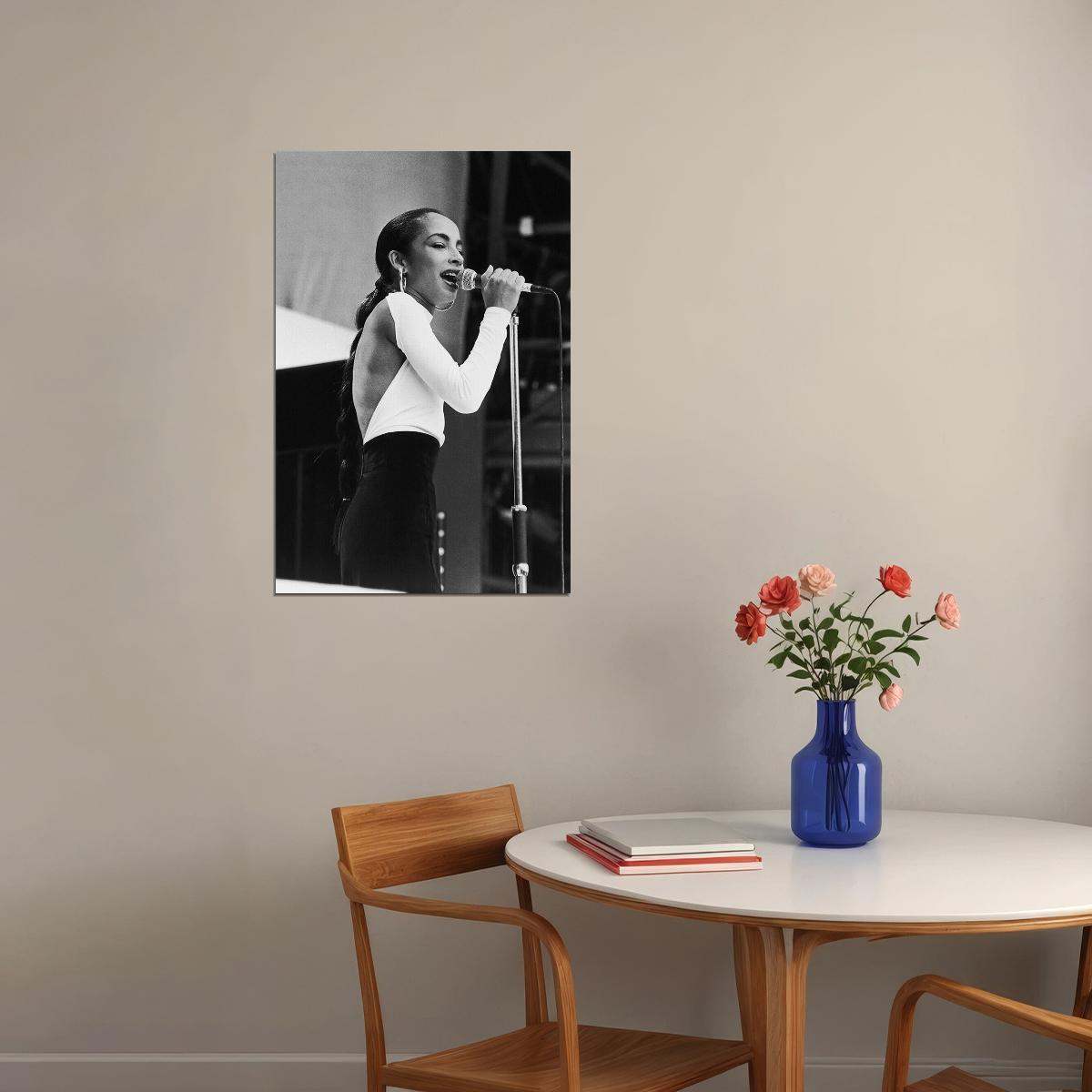 Sade 80's 90's Beauty Singer Musician Artist Poster Wall Art Print Home Wall Decor