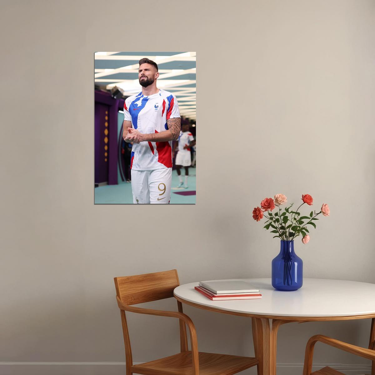 Olivier Giroud France National Team World Cup Poster Wall Art Print Home Wall Decor - xonomax