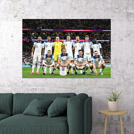 England National Football Team World Cup Poster Wall Art Print Home Wall Decor - xonomax