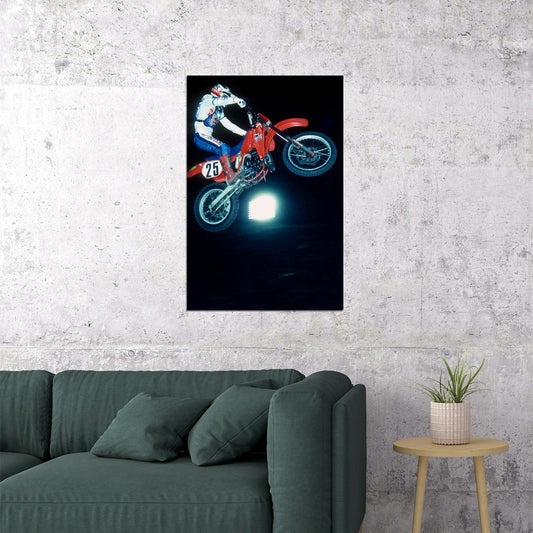 Bob Hannah Motorcycle Cross Country Racer Poster Wall Art Print Home Wall Decor - xonomax