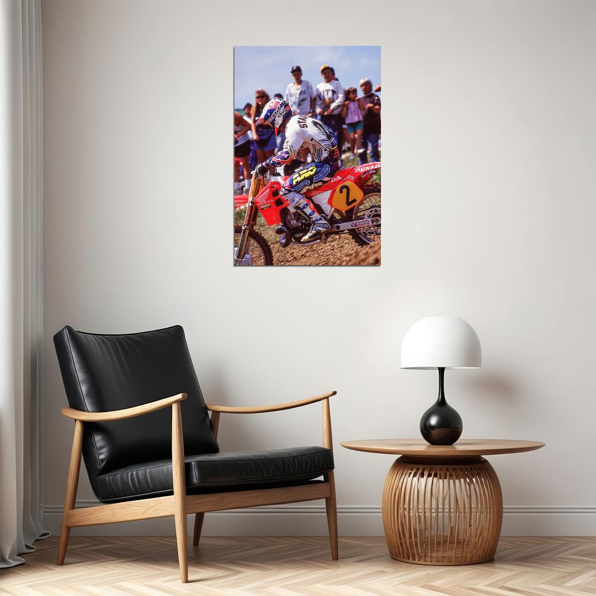 Jeff Stanton Motorcycle Cross Country Driver Poster Wall Art Print Home Wall Decor