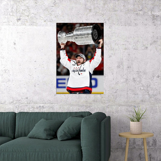 Alexander Ovechkin Finally Wins Stanley Cup Poster Wall Art Print Home Wall Decor - xonomax