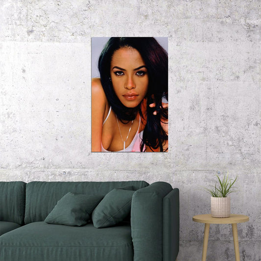 Aaliyah 80s 90s Vintage Singer Actress Idol Poster Wall Art Print Home Wall Decor - xonomax