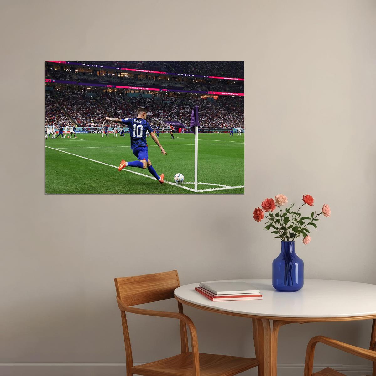 Christian Pulisic United States World Cup Poster Wall Art Print Home Wall Decor - xonomax
