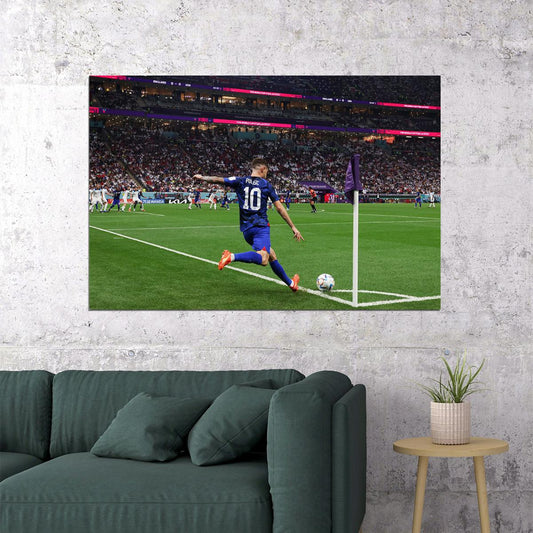 Christian Pulisic United States World Cup Poster Wall Art Print Home Wall Decor - xonomax