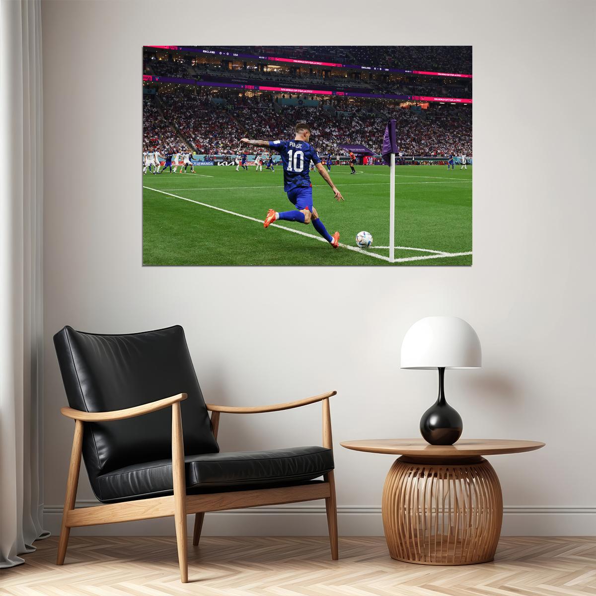 Christian Pulisic United States World Cup Poster Wall Art Print Home Wall Decor - xonomax
