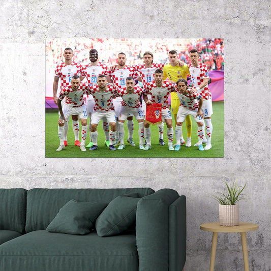 Croatia National Football Team World Soccer Fans Poster Wall Art Print Home Wall Decor - xonomax