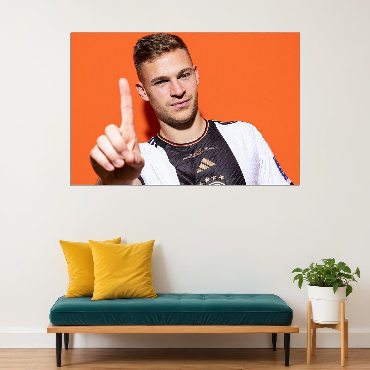 Joshua Kimmich Germany World Soccer Fans 2022 Poster Wall Art Print Home Wall Decor