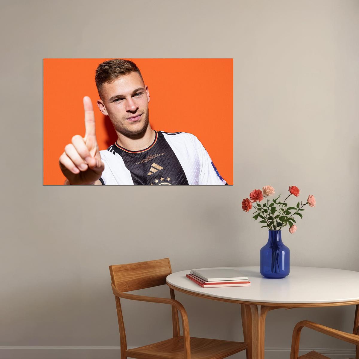 Joshua Kimmich Germany World Soccer Fans 2022 Poster Wall Art Print Home Wall Decor
