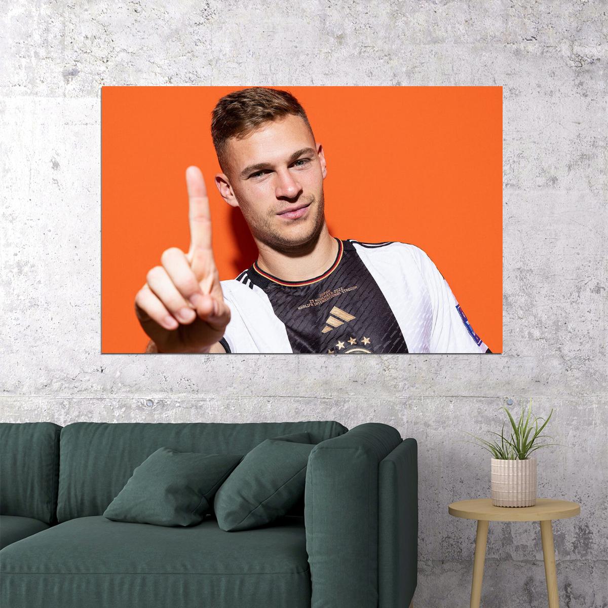 Joshua Kimmich Germany World Soccer Fans 2022 Poster Wall Art Print Home Wall Decor