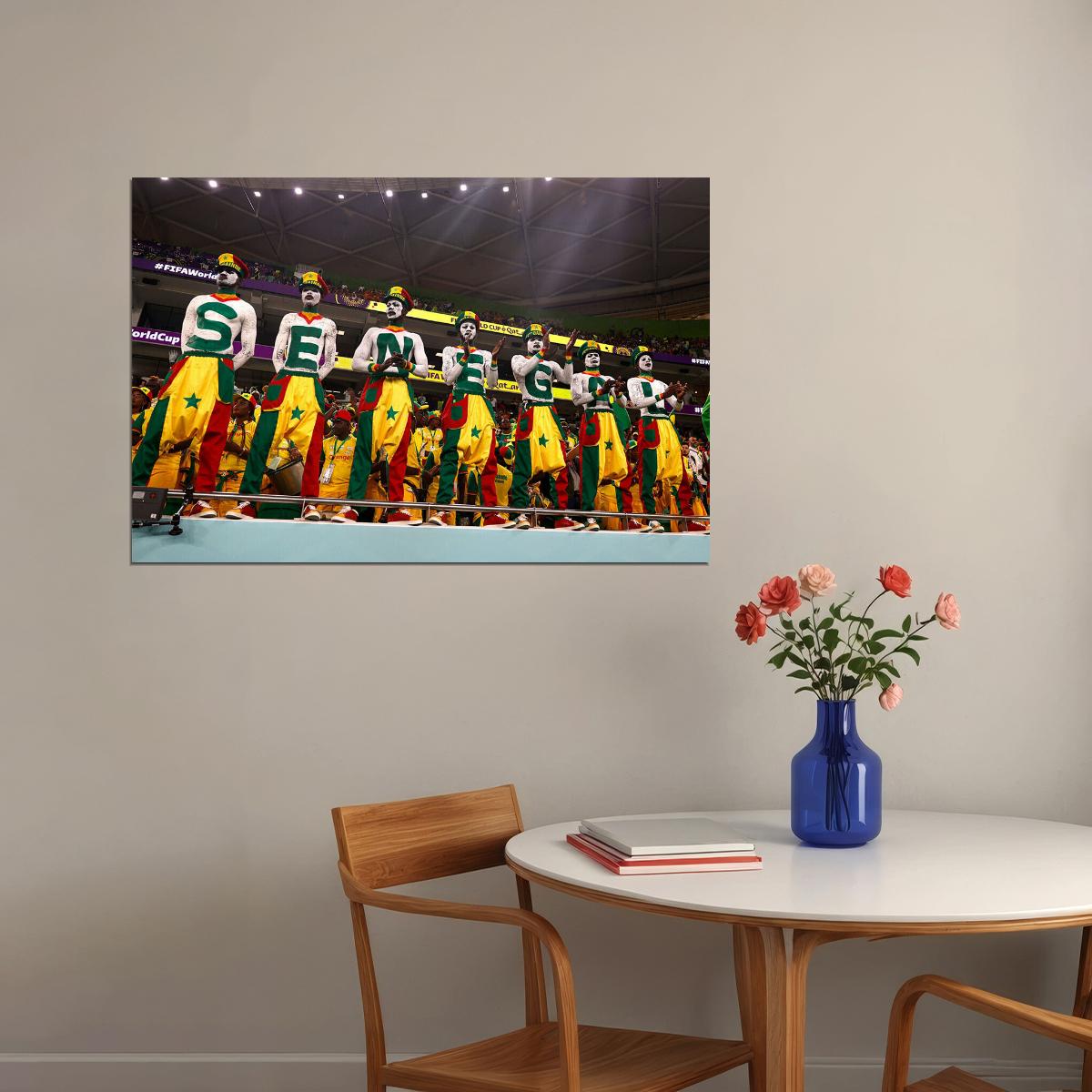 Senegal Fans World Soccer 2022 Football Poster Wall Art Print Home Wall Decor