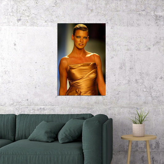 Linda Evangelista Vintage Hot Model Star Poster Wall Art Print Home Wall Decor - xonomax