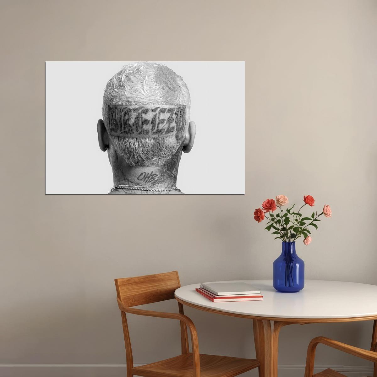 Chris Brown American Rapper Breezy Music Album Poster Wall Art Print Home Wall Decor