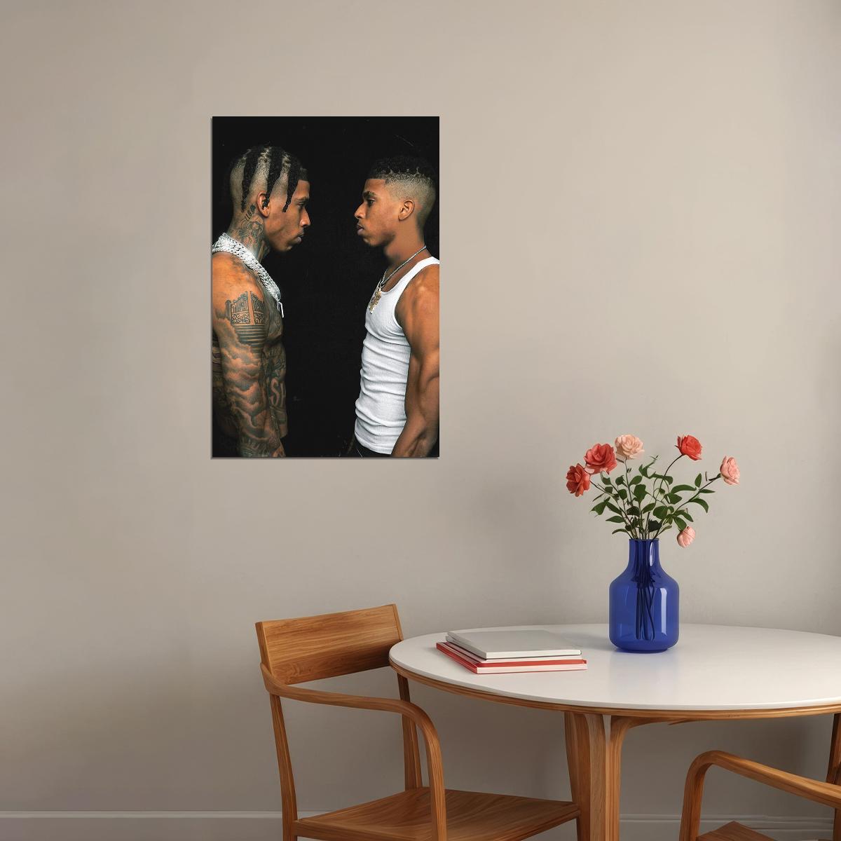 Nle Choppa Me Vs. Me Music Album Poster Wall Art Print Home Wall Decor - xonomax