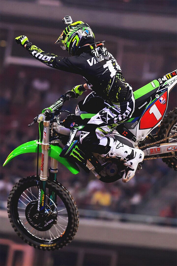 Ryan Villopoto Dirt Motorcycles Driver Idol Poster Wall Art Print Home Wall Decor