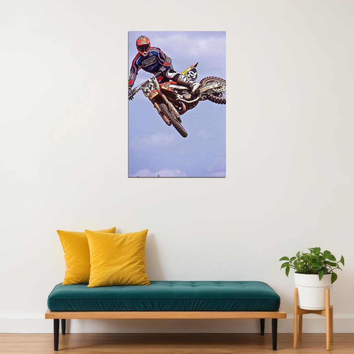 Jeff Stanton Motorcycle Cross Country Racer Idol Poster Wall Art Print Home Wall Decor