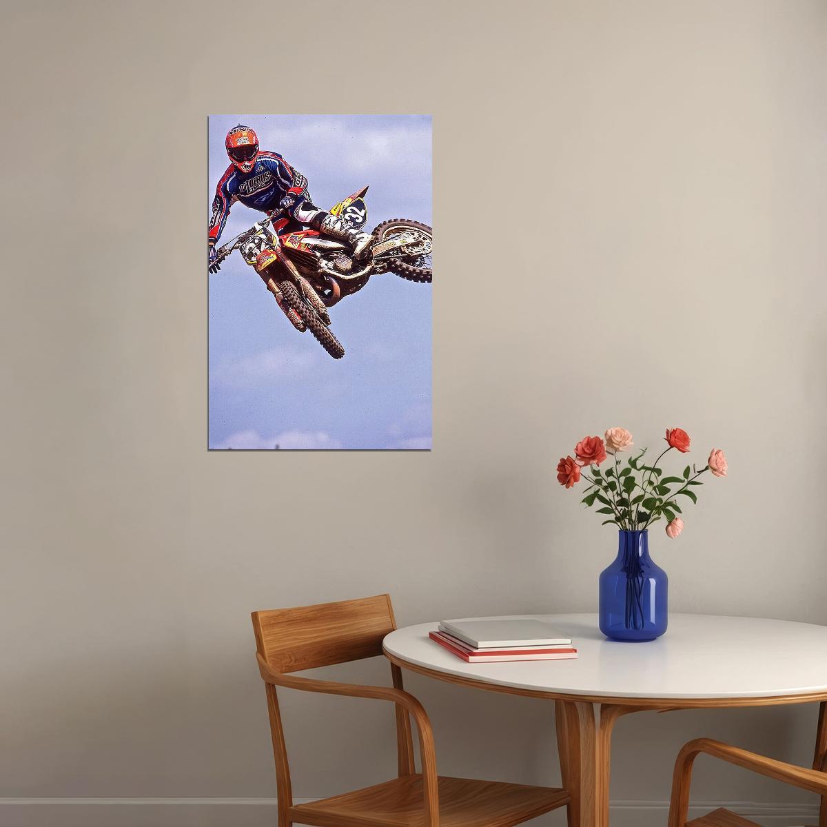 Jeff Stanton Motorcycle Cross Country Racer Idol Poster Wall Art Print Home Wall Decor