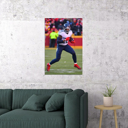 Tennessee Titans Derrick Henry American Football Player Poster Wall Art Print Home Wall Decor - xonomax
