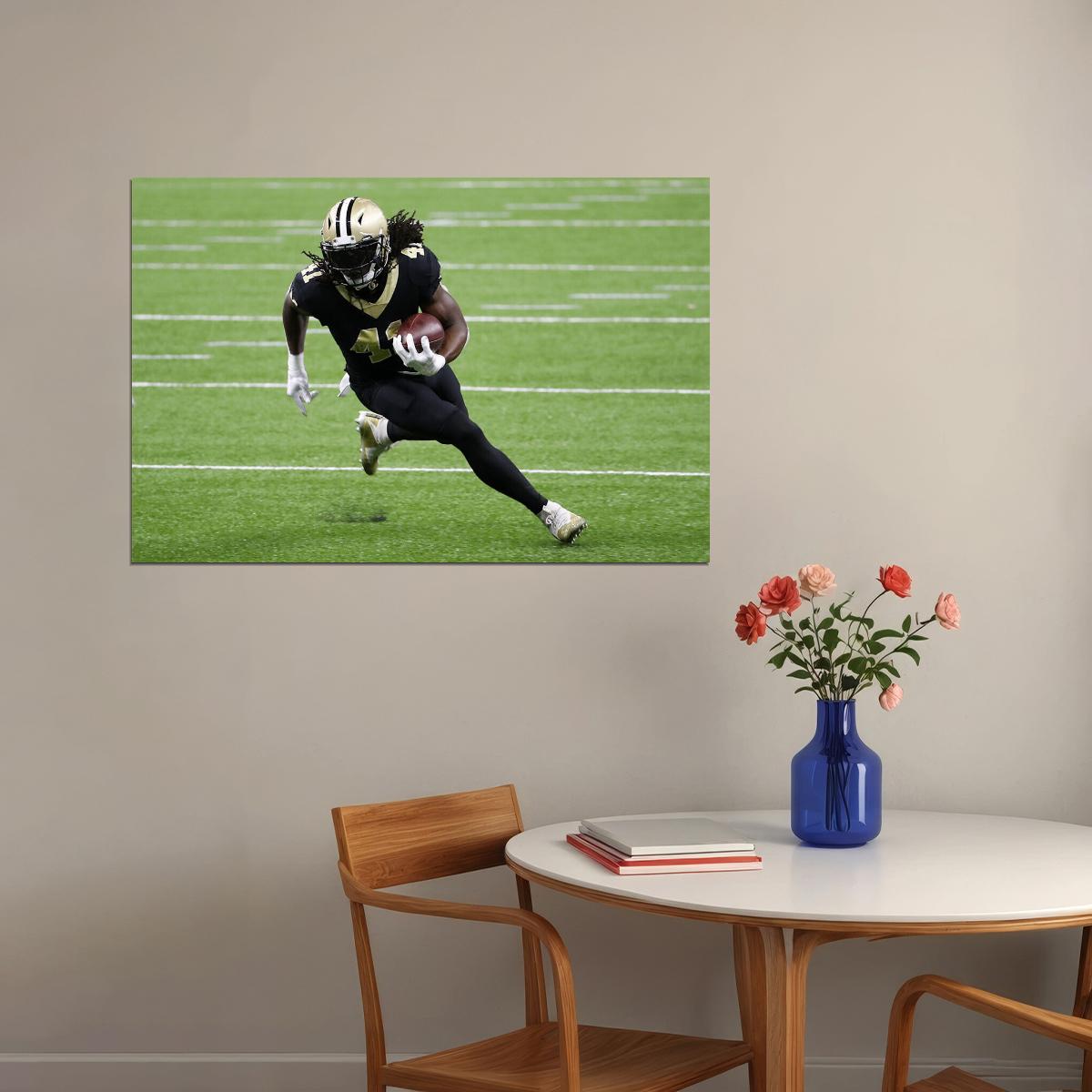 New Orleans Saints Alvin Kamara American Football Player Poster Wall Art Print Home Wall Decor - xonomax